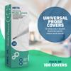 Thermometer Probe Covers - Pack of 100 - Universal and Disposable Probe Cover Box for Digital Thermometer for Accurate Sanitary Oral, Rectal and Underarm Digital and Glass Thermometers Reading view 2