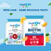 Health4All Kids D-Biotin 90 Chewable Tablets 3 Months Supply, Hair Growth and Strong Nails Supplement for Children 4+, Natural Vegan Orange Flavour, Sugar Free | Made in UK (not Gummies) view 2