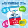 Health4All Kids D-Biotin 90 Chewable Tablets 3 Months Supply, Hair Growth and Strong Nails Supplement for Children 4+, Natural Vegan Orange Flavour, Sugar Free | Made in UK (not Gummies) view 4