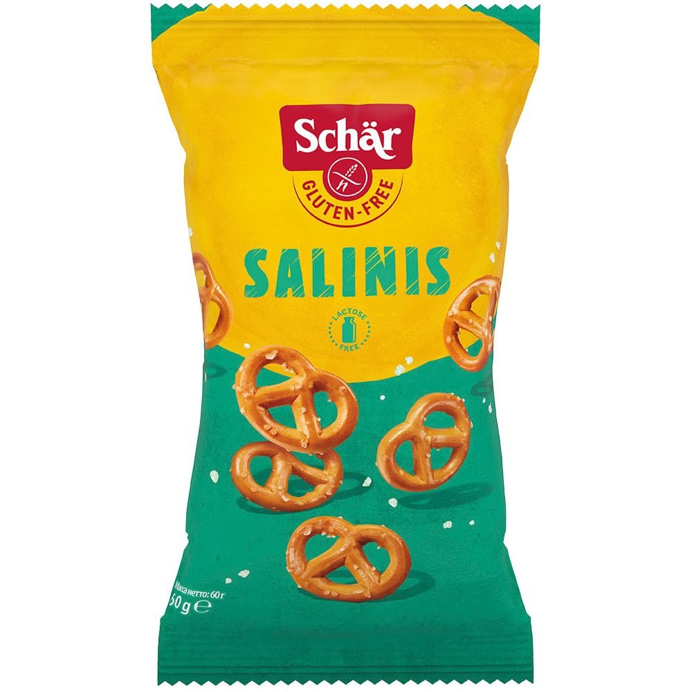 6X Schr Gluten Free Salatini Salinis Snack Salted Pretzels 60g