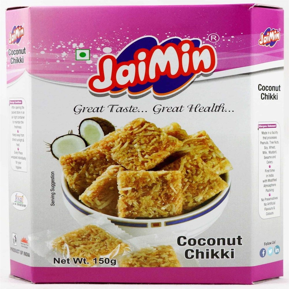 Jaimin Coconut Chikki (coconut brittle) - 150g