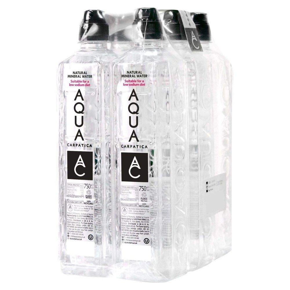 Aqua Carpatica Still Water Sports Cap 750ml (Pack of 6)