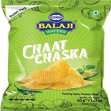 Balaji Chaat Chaska (Tickling Spicy Potato Chips) - 40g - (Pack of 3)