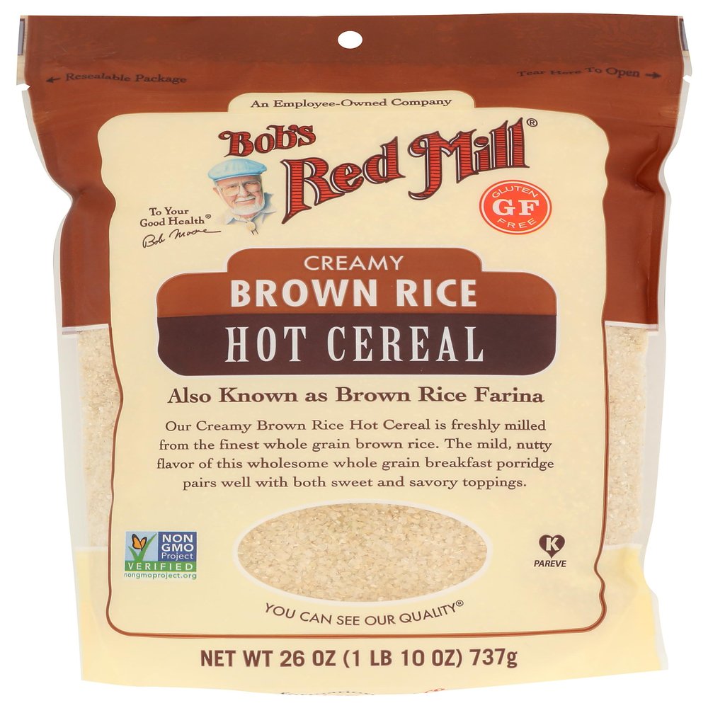 Bob's Red Mill Creamy Brown Rice Farina Hot Cereal, 26 Oz