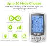 AUVON Dual Channel TENS Machine for Pain Relief, TENS Unit Muscle Stimulator with 20 Modes, 2" and 2"x4" TENS Pads Replacement view 3