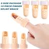 10 Pieces Finger Splint Mallet Finger Support Finger Splint Brace Plastic Finger Support Protector for Adjustable Finger Immobilizer for Basketball Finger Joint Protection, 5 Sizes view 3