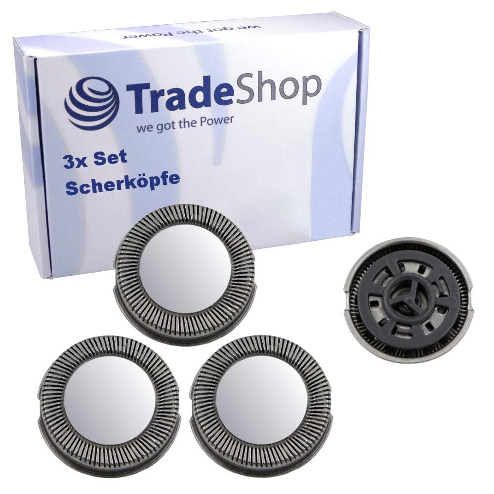 3x Set shaving head knife razor blades compatible with Philips HQ3830 HQ384 HQ3850 HQ386 HQ3870 HQ3865 HQ3845 HQ4 HQ40 HQ41 HQ42 HQ444 HQ46 HQ460 HQ468 razors