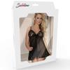 SUBBLIME CHEMISE - GARTER BELT BLACK S/M view 3
