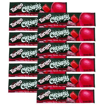 Cherry Tango Chewbies Hard Mini Chews Sweets 30g (Pack of 12)