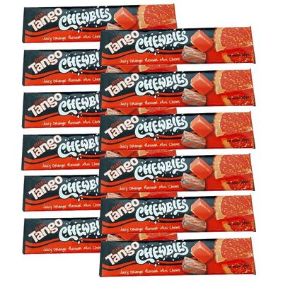 Orange Tango Chewbies Hard Mini Chews Sweets 30g (Pack of 12)