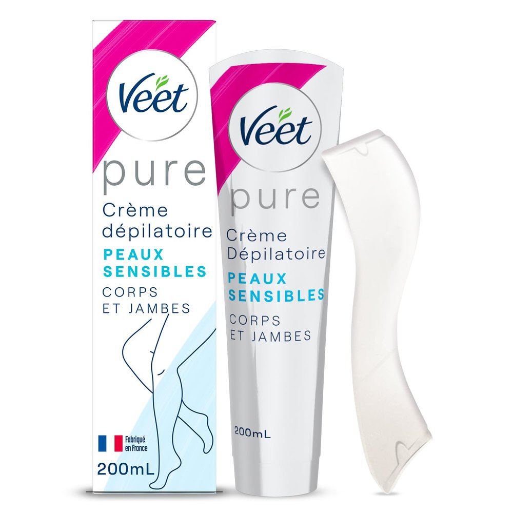 Veet Hair removal cream for Body and Legs, for Sensitive Skin, 200 ml