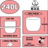 240 Litre x 25 bags Compost Bag Compostable Wheelie Bin Liner - Biodegradeable Sacks/Liners - EN 13432 - Compostable 240L Bags with Composting Guide view 2