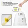 EKO 40-60 Litre Drawstring Bin Bags, Heavy Duty Kitchen Bin Liners for Pedal Bins, Leakproof and Tear-Resistant for Waste & Recycling, Unscented Food Waste Bags, 12 Count, Code F, White view 4