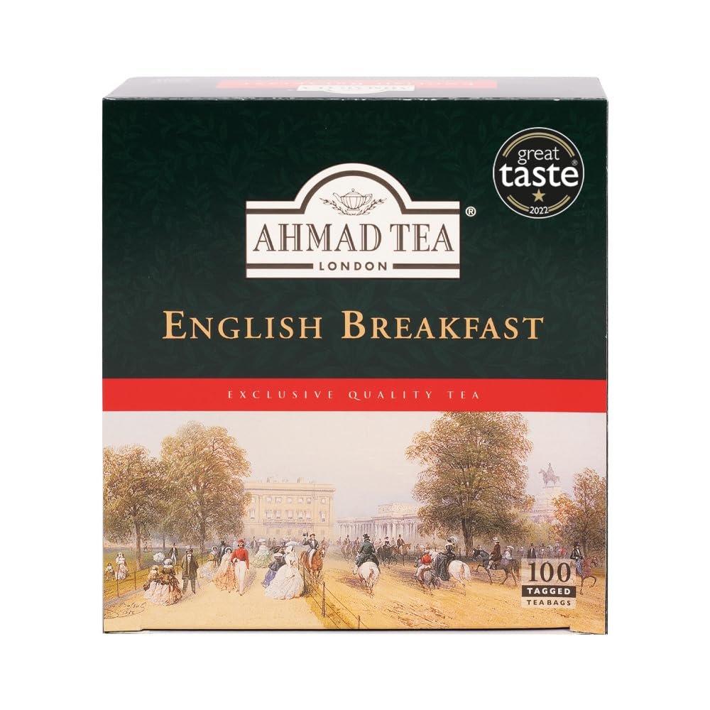 Ahmad Tea English Breakfast Black Tea  100 Tagged Teabags