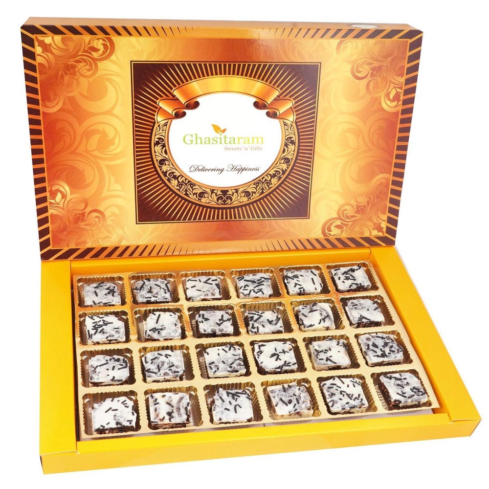 Ghasitaram Gifts Valentines Gift for Girlfriend/Boyfriend/Husband and Wife - Valentine Sweets Crunchy Dryfruit Bites 24 pcs