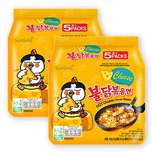 [Let's Go Market] Samyang Buldak Ramen Hot Chicken Flavour Noodle (Pack of 10) (Cheese)
