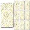 100 Handkerchiefs Wedding Embossed (10 x 10) Unique Moments for Tears of Joy White Gold view 1
