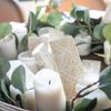 100 Handkerchiefs Wedding Embossed (10 x 10) Unique Moments for Tears of Joy White Gold view 2