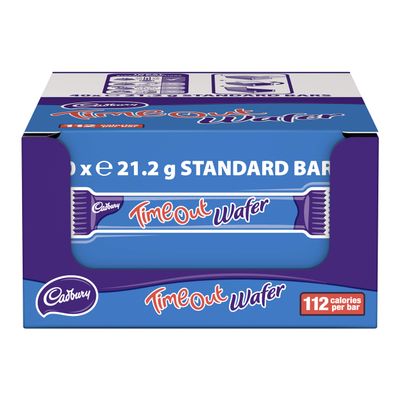 Cadbury Timeout Wafer 21.2g x 40, Chocolate, 848 gram