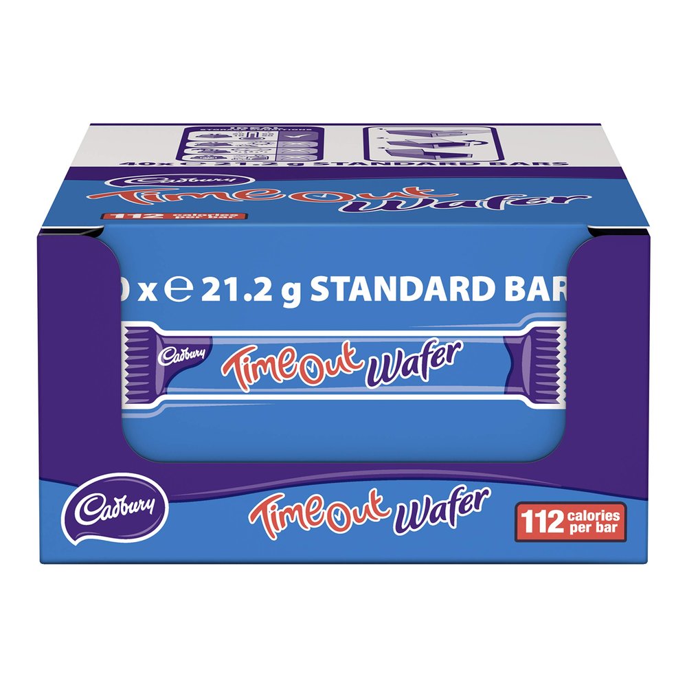 Cadbury Timeout Wafer 21.2g x 40, Chocolate, 848 gram