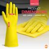 SOL 4 Pairs Large Household Gloves, Yellow Heavy Duty Rubber Gloves for Cleaning with Non-Slip Grip, Durable Waterproof Design for Kitchen, Bathroom & Dishwashing, Multipurpose & Comfortable To Use view 2