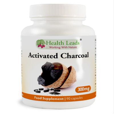 Activated Coconut Charcoal 300mg x 90 Capsules (Cocos nucifera), 100% Natural, High Absorbency, Vegan, Magnesium Stearate Free & No Nasties, Made in Wales