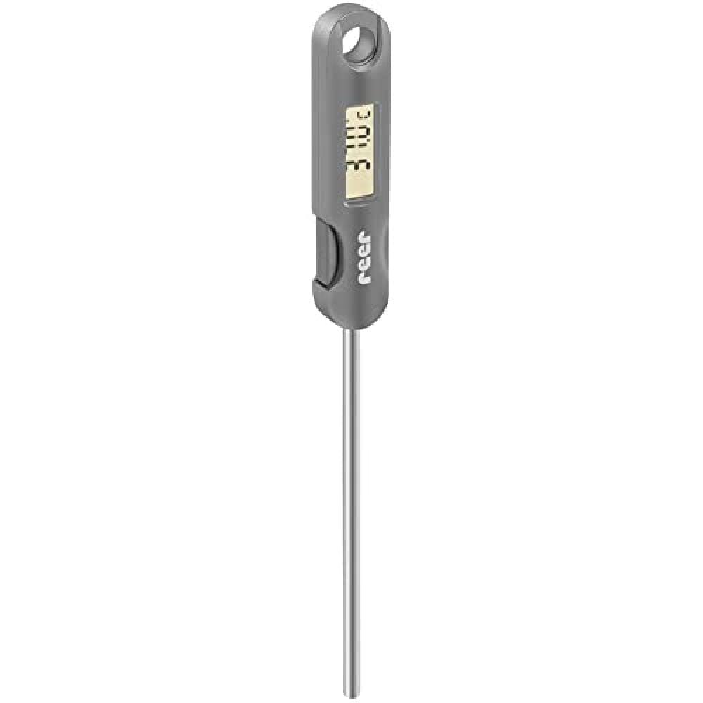 reer FoodTemp Digital Bottle Thermometer - Reliably Measures The Temperature of Bottles, Grey, Pack of 1