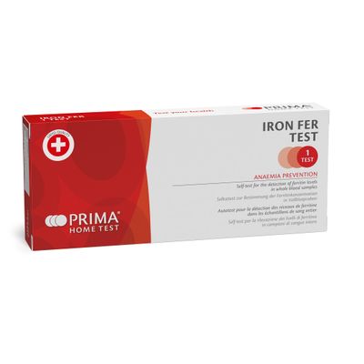 PRIMA Home Test - Iron FER Test - Ferritin and Iron Deficiency Anaemia