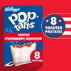 Kellogg's Pop-Tarts Frosted Strawberry Sensation Toaster Pastries Box, 8 x 48g view 2