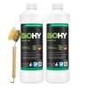 BiOHY Detergent (2 x 1l Bottle) + pump dispenser | Free of harmful chemicals & biodegradable | Gloss & fat dissolving formula | Suitable for catering, industry and household (Splmittel) view 1