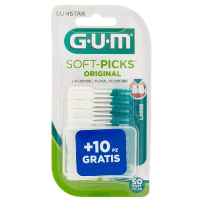 Gum Soft-Picks Original Rubber Brushes, Large, 50 Pieces