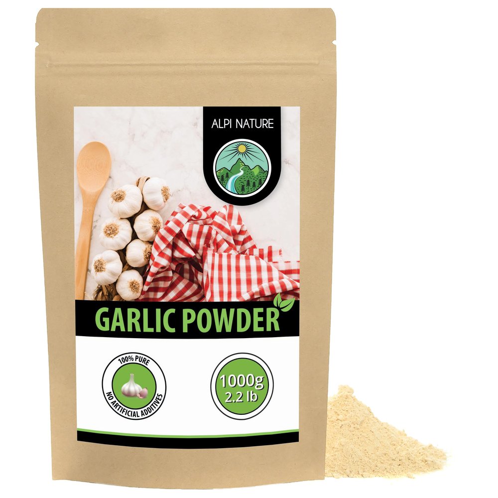 Alpi Nature Garlic Powder 1kg 2.2 lb, Ground Dehydrated Garlics, Garlic Powder for Cooking