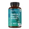 Omega 3 Fish Oil 2000mg - 240 Softgels (4 Months Supply) - 660mg EPA & 440mg DHA - Omega 3 Fatty Acids Supplements - Fish Oil Capsules - Made in The UK - Gluten-Free & Lactose-Free Capsules view 1