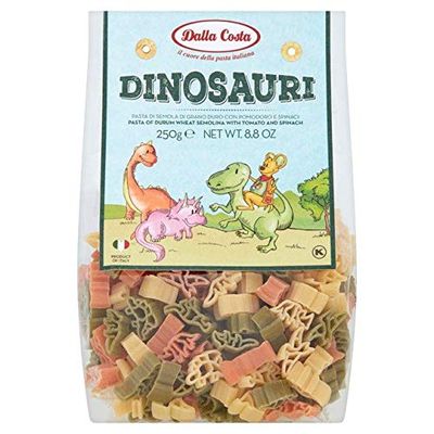 Trustin Foods | Dalla Costa Dinosaur Tricolour Pasta | 4 x 250g