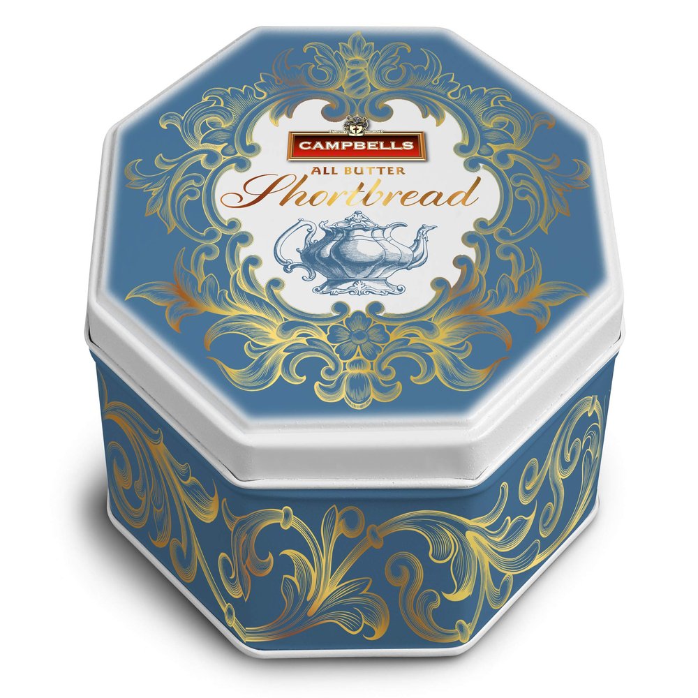 Campbell's Shortbread - 115g Victorian Blue Tin (Petticoat Tails)