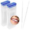 COM-FOUR 120x interdental Brush, interdental Brushes in The Dispenser, Dental Care When Traveling and on The go, Tooth Cleaning Brush with Toothpick (120 Pieces - in a Dispenser)