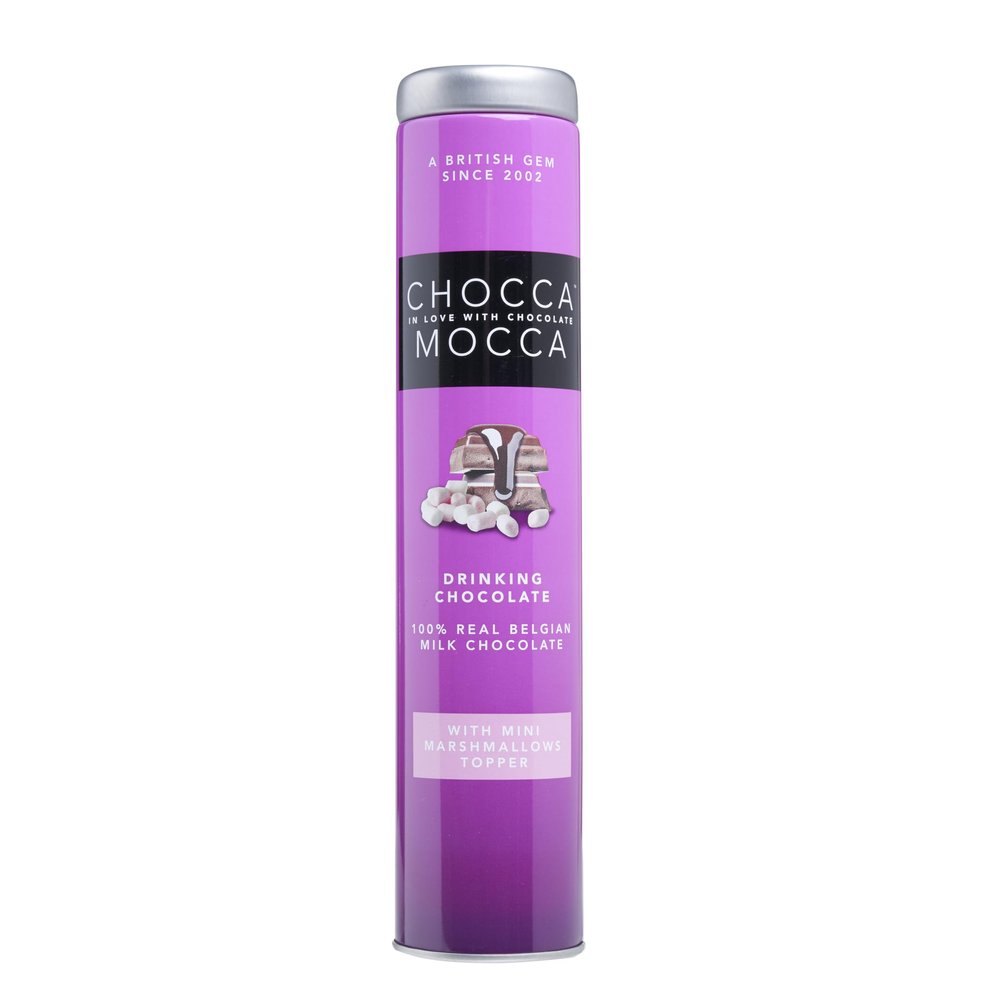 Chocca Mocca- Hot Chocolate Drink With Fluffy Marshmallow Pieces Topper, 100% Real Belgian Milk Chocolate Drinking Chocolate 140g, Quality Smooth Hot Chocolate, Warming Treat, Great Gift