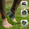 Actesso Sports Ankle Sleeve with Strap - the Ultimate Support for Sprains and Sports Injury (Green, XL (28-32 cm)) view 4