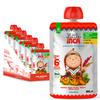 Little Inca Organic Baby Food Pouches The Happy Orange (6x100g) | Quinoa-based Dairy-Free Baby Pouches | 6 Months+ | Recyclable Plant-Based Veg & Fruit Pouches | Supports Gut/Cognitive Health view 1
