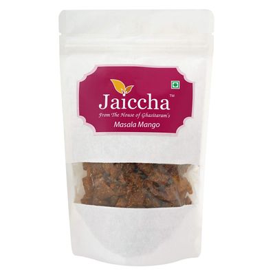 Jaiccha Ghasitaram Namkeen - Masala Mango Namkeen 200 GMS in White Paper Pouch