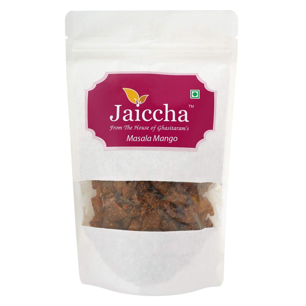 Jaiccha Ghasitaram Namkeen - Masala Mango Namkeen 200 GMS in White Paper Pouch
