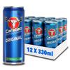 Carabao Energy Drink Original, 12 x 330ml Cans Case, Low Calorie, Lower Sugar, B Vitamins, Taurine, Caffeine with Zero Crash, Vegan Friendly, Gluten Free Drink, Bulk Crates, Multipack view 1