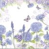 20 Napkins Wild Flowers in Lilac as Table Decoration with Flowers for Spring and Summer 33 x 33 cm view 1