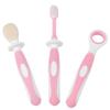 3Pcs Baby Toothbrush Baby Tongue Cleaner Oral Care Set Dental Care for 0-36 Month Baby, BPA Free(Pink) view 2