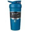 BlenderBottle Strada Shaker Cup Insulated Stainless Steel Water Bottle with Wire Whisk, 24-Ounce, Blue view 1