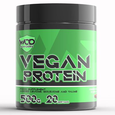 Vegan Protein - Protein Powder Blend - WOD Powders | 3 Plant Based Vegan Protein Powders | High in Fibre, Low Carb, Low Fat, Low Sugar, Dairy-Free - (Chocolate Caramel)