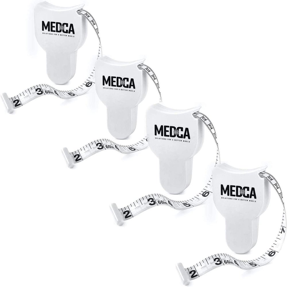 Body Tape Measure - (4 Pack) Measuring Tapes for Body and Fat Weight Monitors, (Inches & cm) Retractable Tape Measure Ruler for Accurate Body Fat Calculator Helps Calculate Fitness Body Measurements