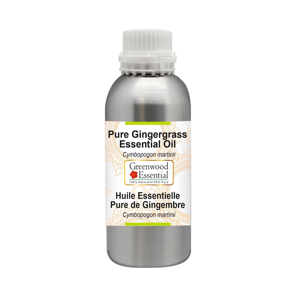 Greenwood Essential Pure Gingergrass Essential Oil (Cymbopogon martinii) Steam Distilled 1250ml (42 oz)