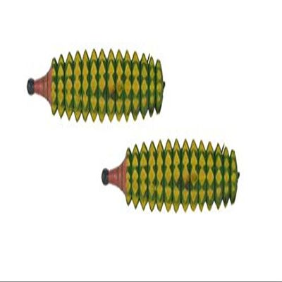 Acupressure Wooden Karela Hand & Foot Roller Massager (Multicolour) Pack of 1
