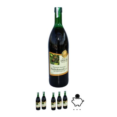 Krbishof DEIMEL Steiermark/Austria - 1000 ml Original Styrian Pumpkin Seed Oil PGI - Delivered Directly from us as Producer Pumpkin Seed Oil Producer